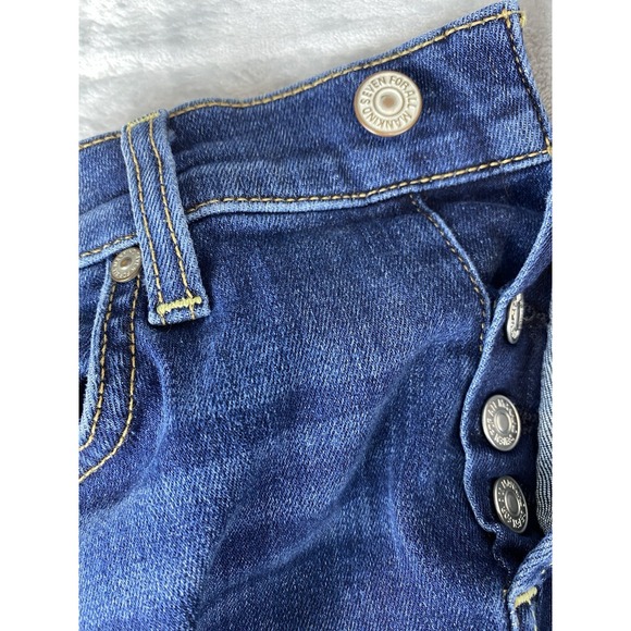 7‎ For All Mankind Jeans Women's Josephina Skinny Boyfriend Dark Wash - Size 25 - Picture 8 of 9